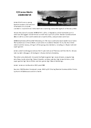 A preview of a PDF biography for Martin, James